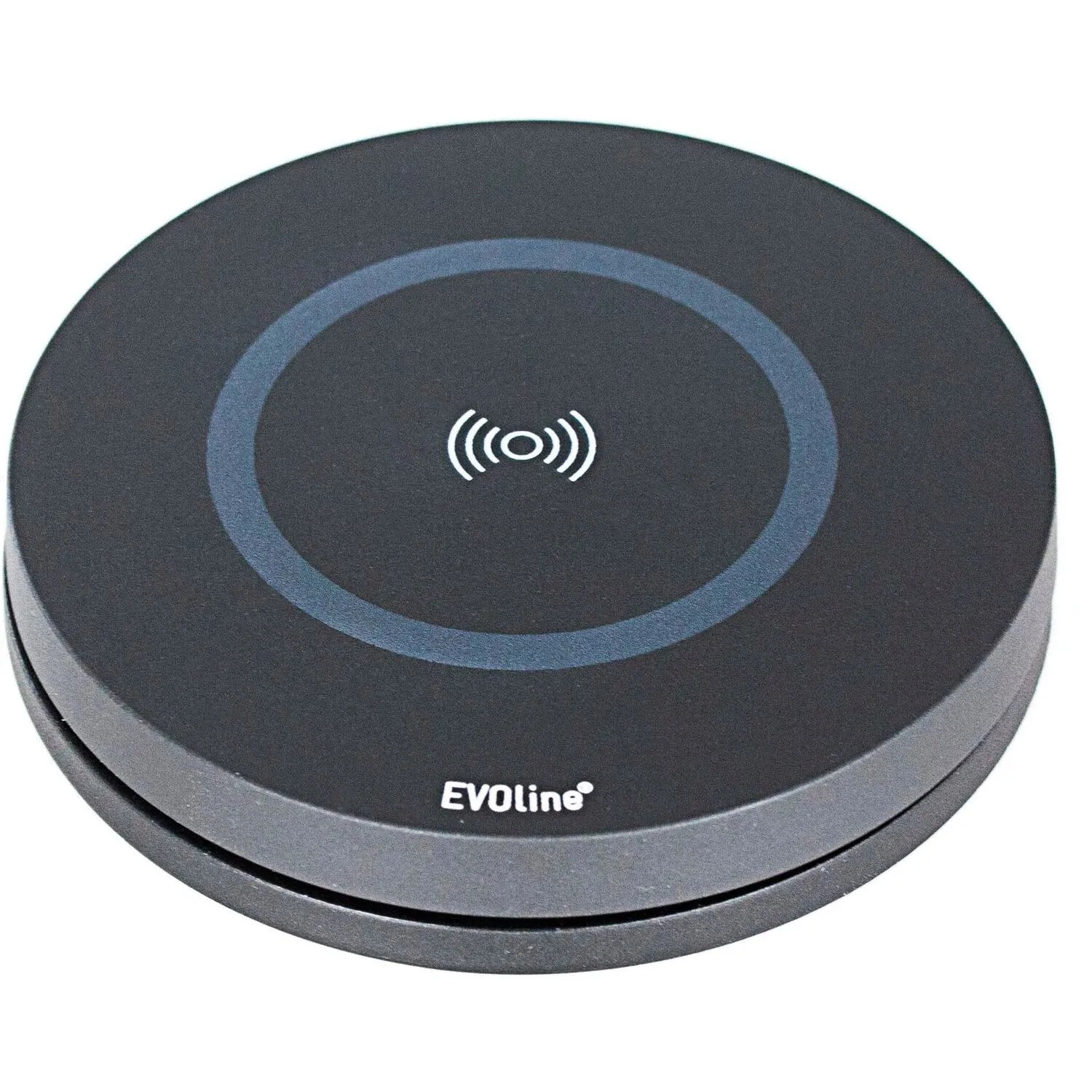 Evoline Disq Drehdeckel Wireless Charger für Circle80 Einbausteckdose Schwarz