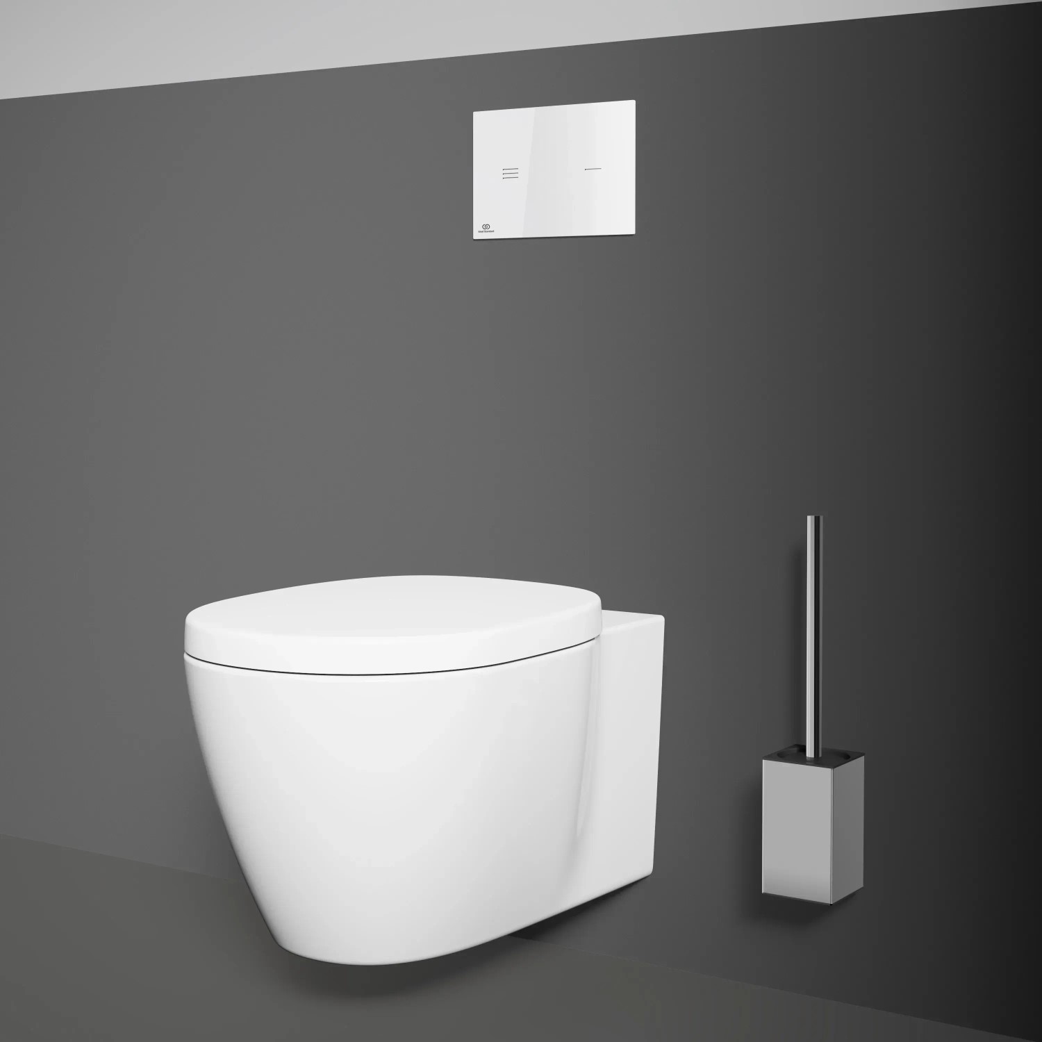 Weißer Ideal Standard WC-Sitz Connect mit Softclosing Funktion.