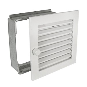 Häusler Warmluftgitter WG 2020 W Lüftungsgitter Weiss 200 x 200mm Abluftgitter