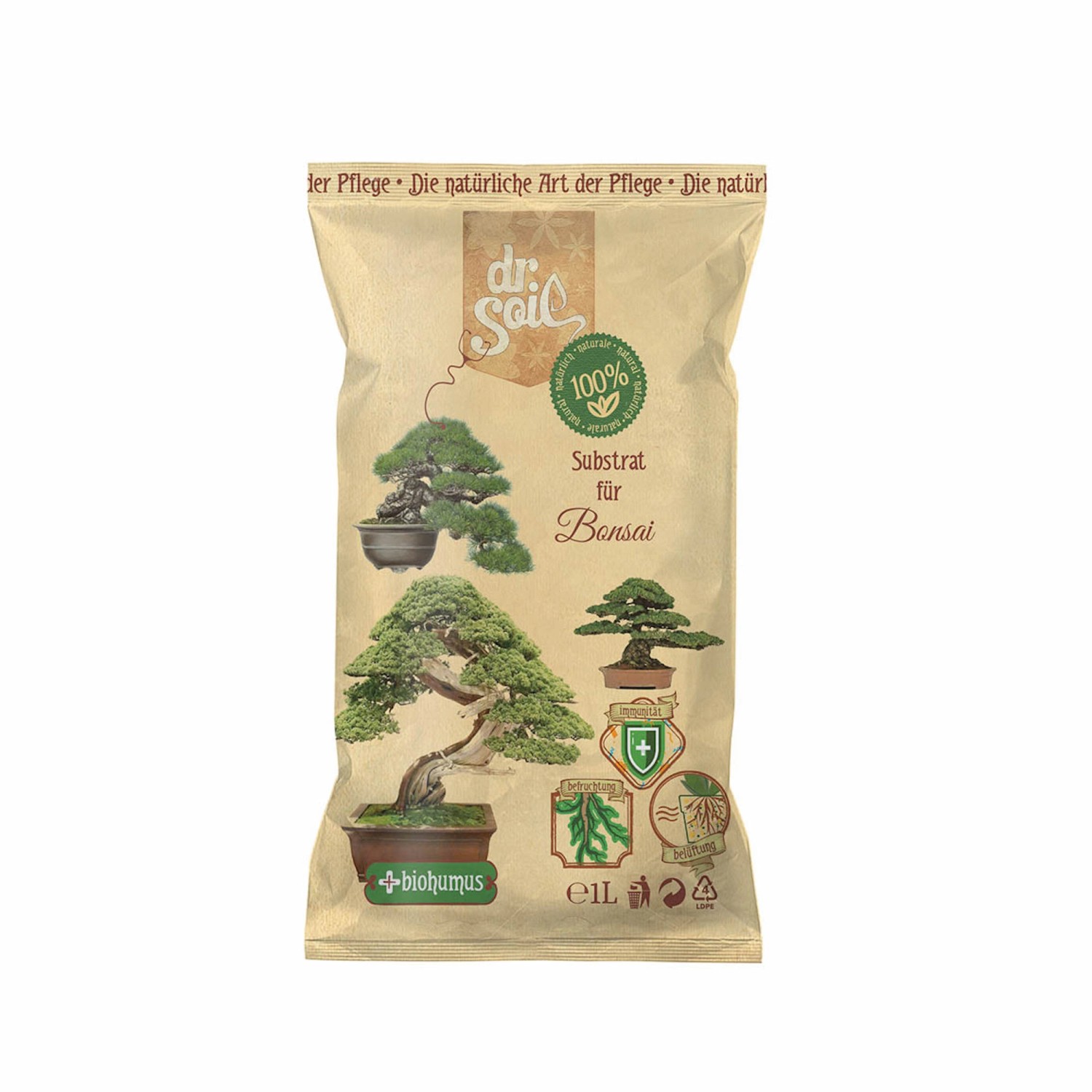 Dr.Soil Natürliches Substrat für Bonsai 1L Beutel