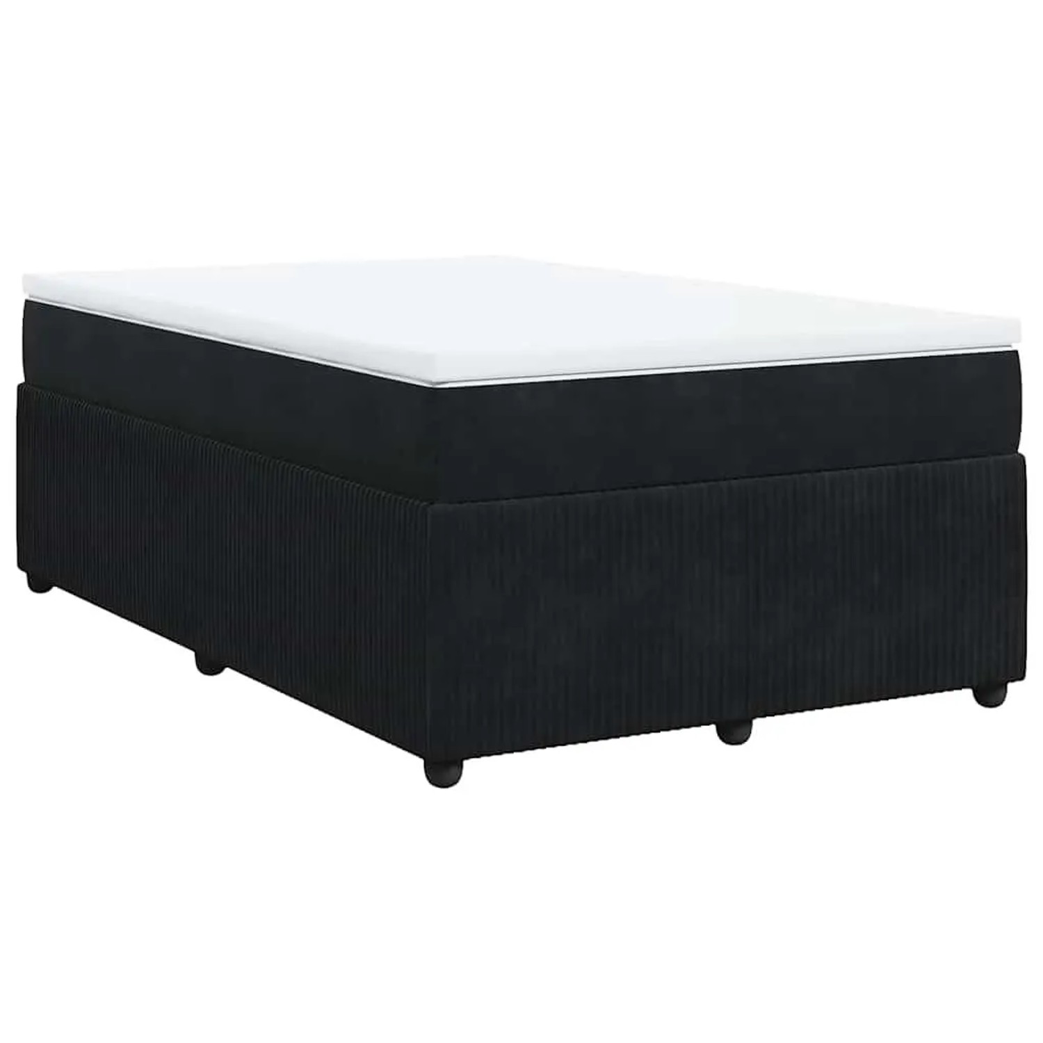 vidaXL Boxspringbett mit Matratze Schwarz 120x190 cm Samt 3285628 günstig online kaufen