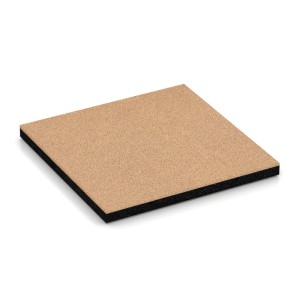 Sandbeige WARCO Fallschutzplatte, 50x50x4 cm, für Spielplatz oder Garten.