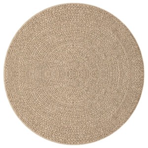 vidaXL Teppich ZIZUR Ø 200 cm Jute-Optik Indoor und Outdoor 4006166