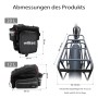 Wiltec Gepäckträgertasche Schwarz 20L Fahrradtasche Gepäckträger Gepäcktasche_3