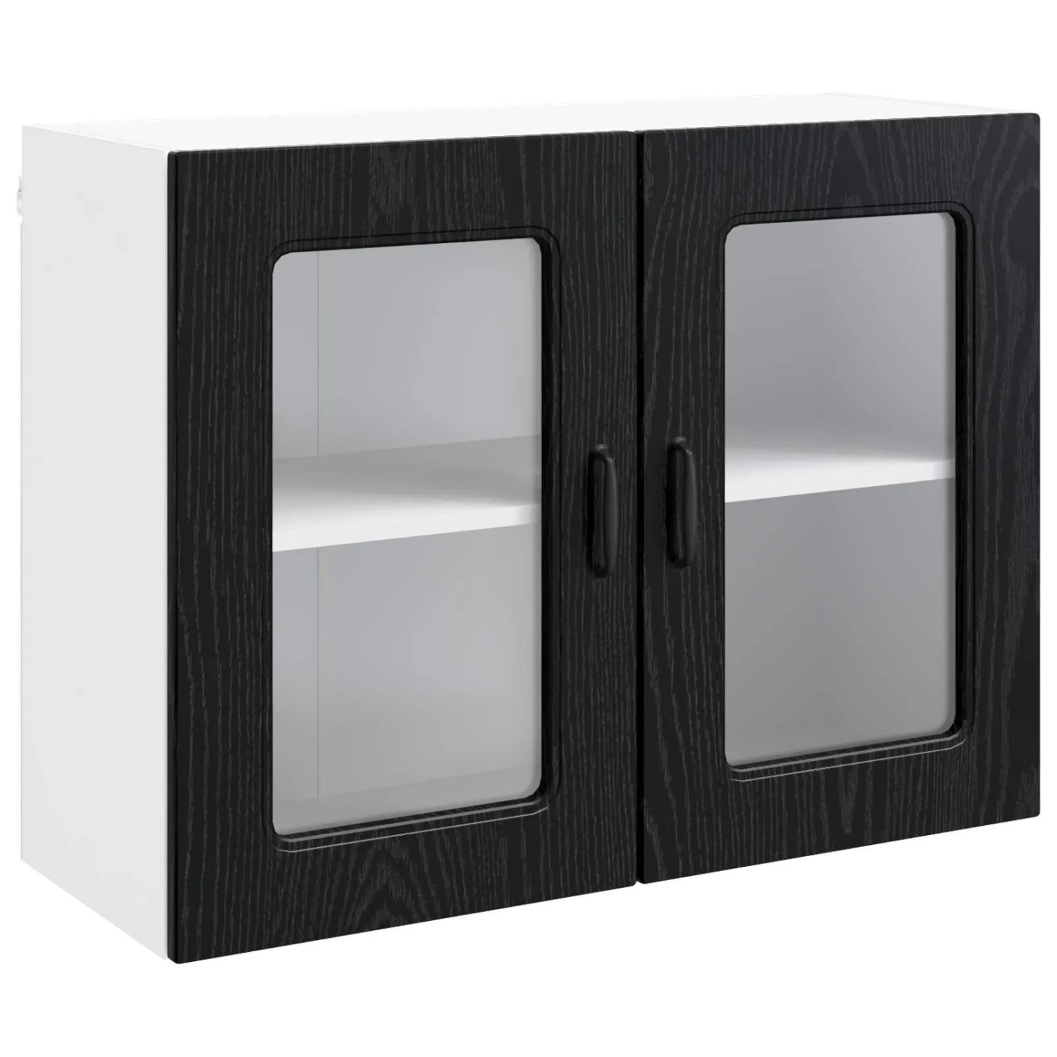 vidaXL Küchenschrank Kalmar Schwarz Eichen-Optik 80 x 31 x 60 cm 8003790
