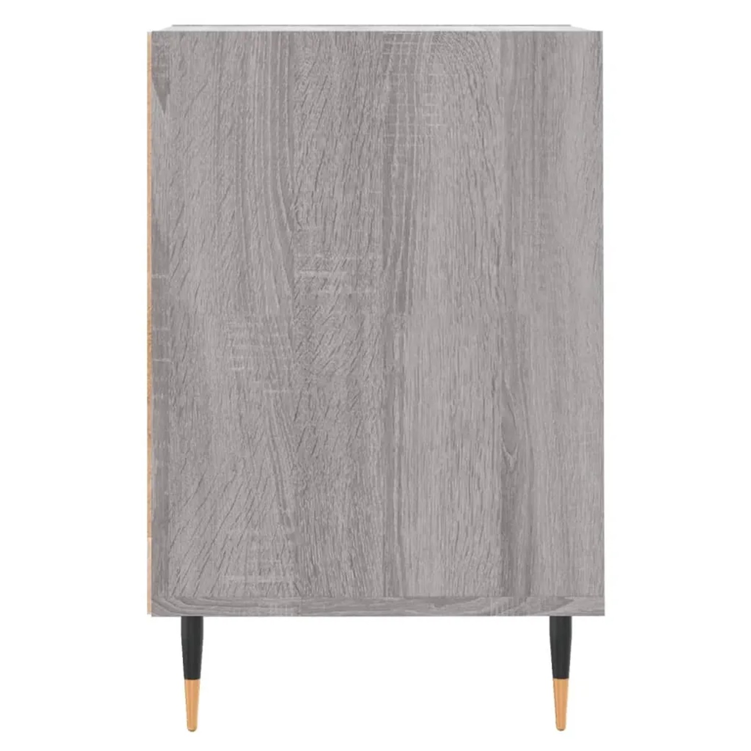 VidaXL TV-Schrank Grau Sonoma, Holzwerkstoff, Seitenansicht mit Füßen.