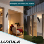 LUXULA Wandleuchte Außen, schwarze Terrassenleuchte für Innen und Außen.