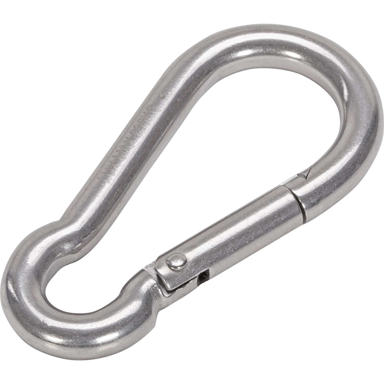 Karabinerhaken Edelstahl 80 mm x Ø 8 mm