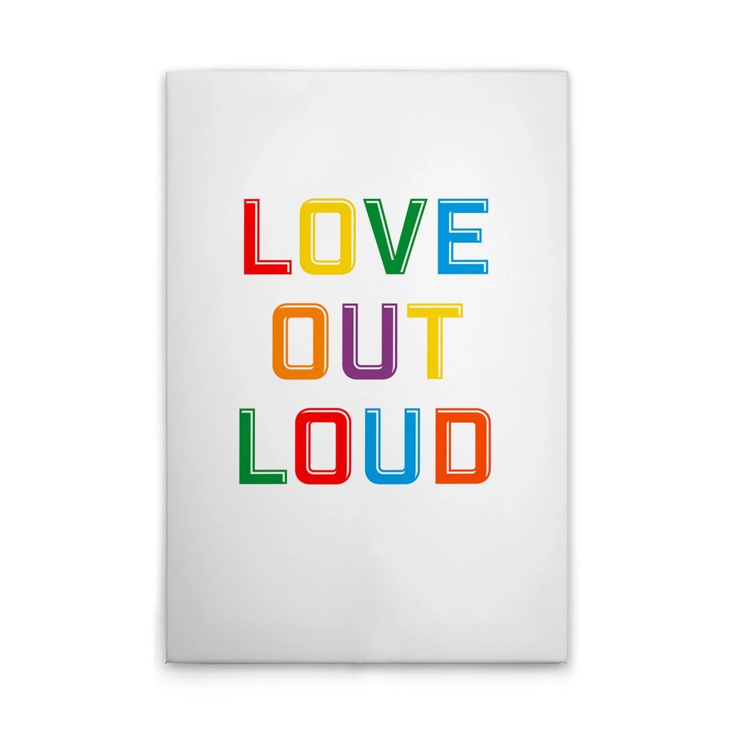 Tadessi Leinwandbild - M1-No.51990 - Love Out Loud Bunt - 40 x 60 cm - Querformat