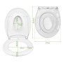 Banjado Familien WC-Sitz mit Erdkugel Motiv und Absenkautomatik, aus Polypropylen.