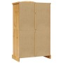 vidaXL Kleiderschrank im Mexiko-Stil, Kiefernholz, 2 Türen, braun. Schrank für Schlafzimmer und Wohnzimmer.