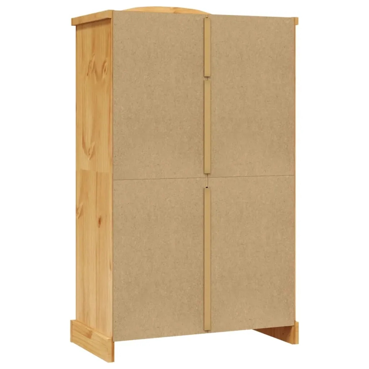 vidaXL Kleiderschrank im Mexiko-Stil, Kiefernholz, 2 Türen, braun. Schrank für Schlafzimmer und Wohnzimmer.
