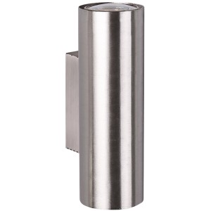 Moderne 2-flammige Wandlampe Marley in Nickel matt für Innenräume.