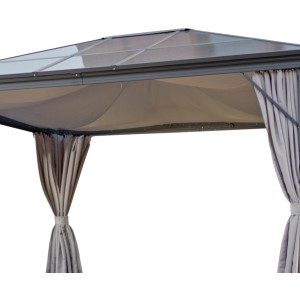 Leco Sonnenschutzsegel, lichtgrau, für Profi-Pavillon. Zubehör für Lauben und Pavillons.