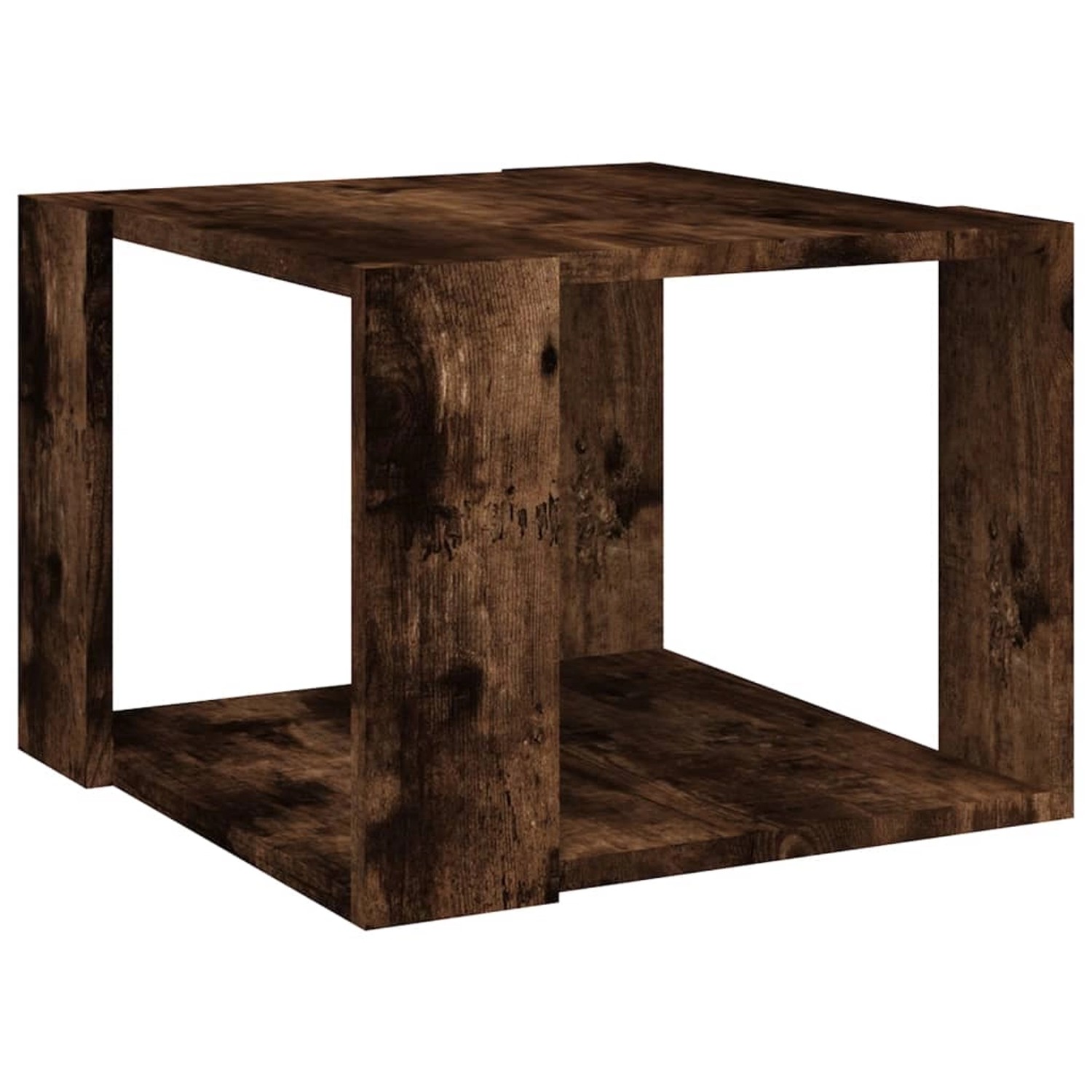 vidaXL Couchtisch Räuchereiche 40x40x30 cm Holzwerkstoff 815168