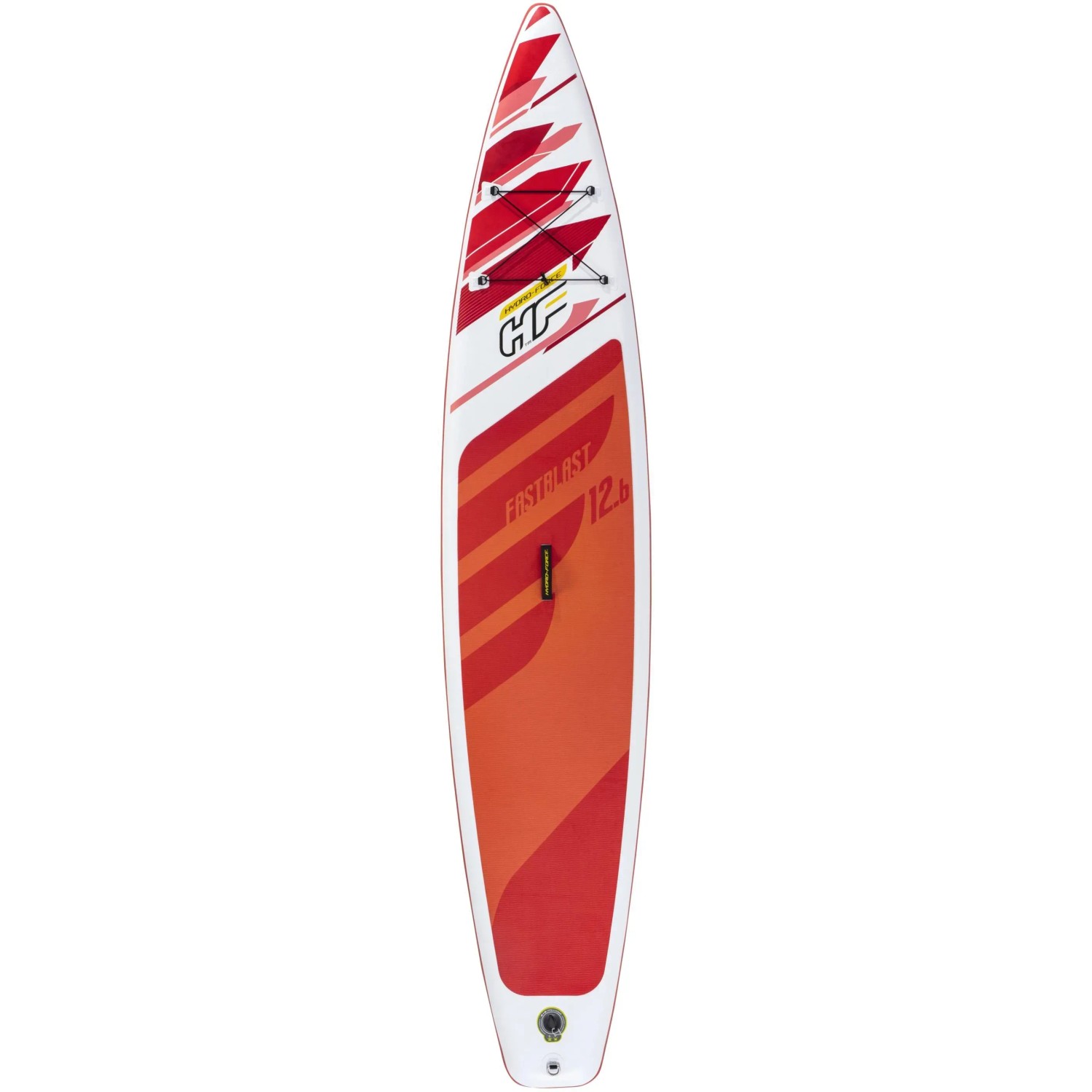 Bestway Hydro-Force SUP Fast Touring Board-Set, rot-weiß, 381 cm, mit Paddel und Pumpe.