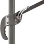 Detailaufnahme: Dreh- und Neigungsfunktion des Schneider Ampelschirm 340x270 cm.