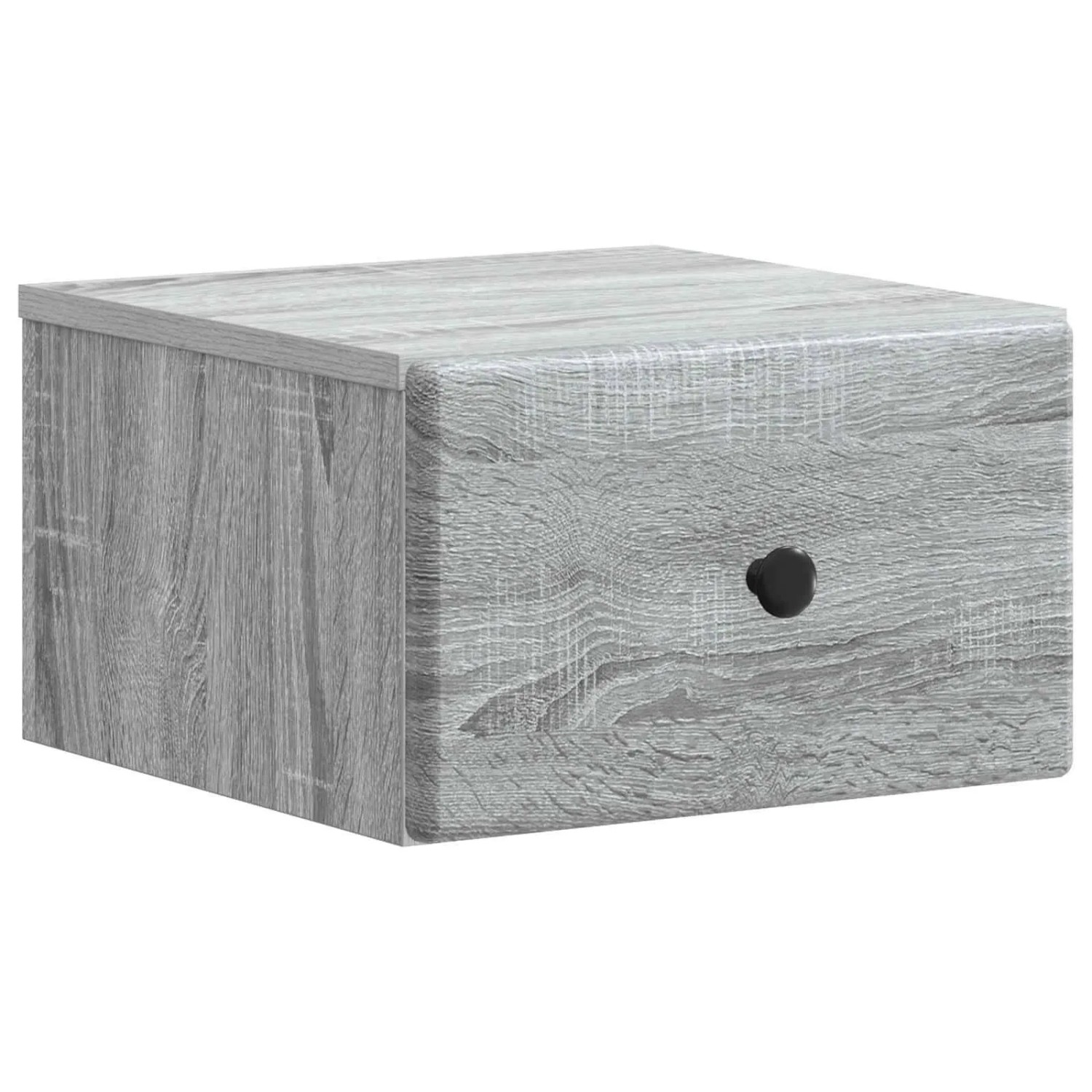 vidaXL Wandmontierter Nachttisch Graues Sonoma 34,5 x 33 x 20 cm 899117