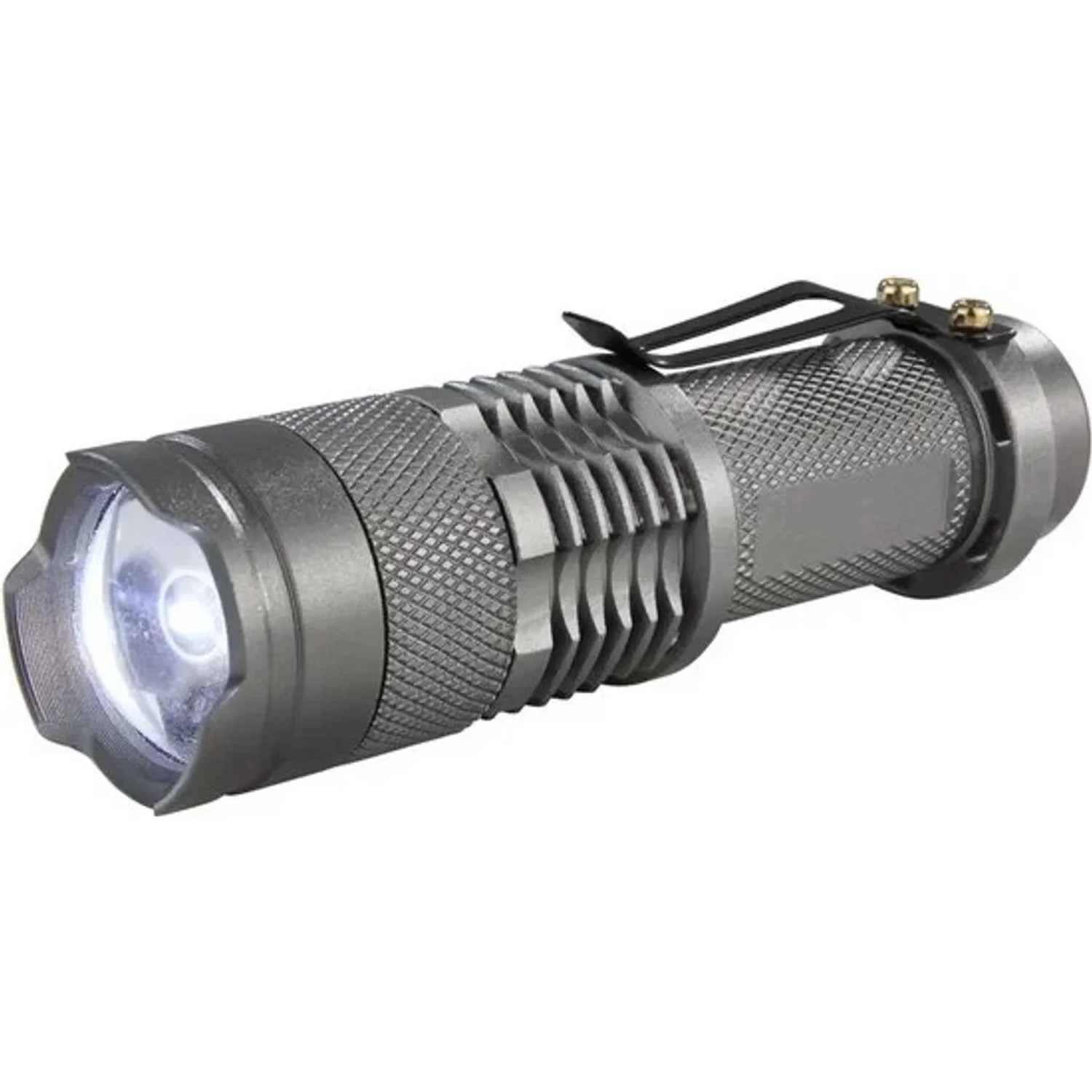 Westfalia 3 Watt Led Taschenlampe Titan 80 Lumen Ipx4 Fokussierbar Grau Aluminium