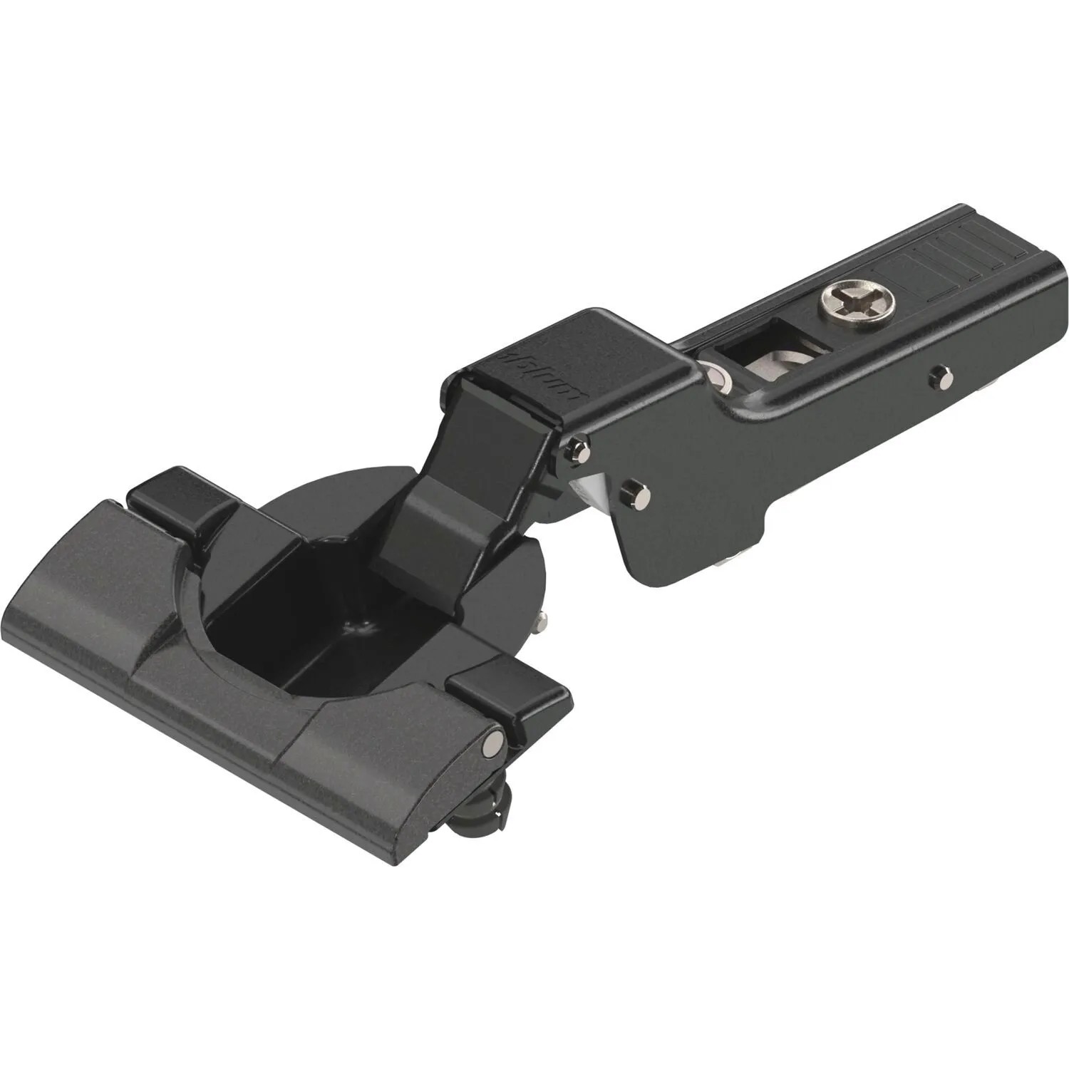 Blum Scharnier Clip Top 110 Grad 9,5mm Gekröpft ohne Feder Onyx Schwarz Inserta