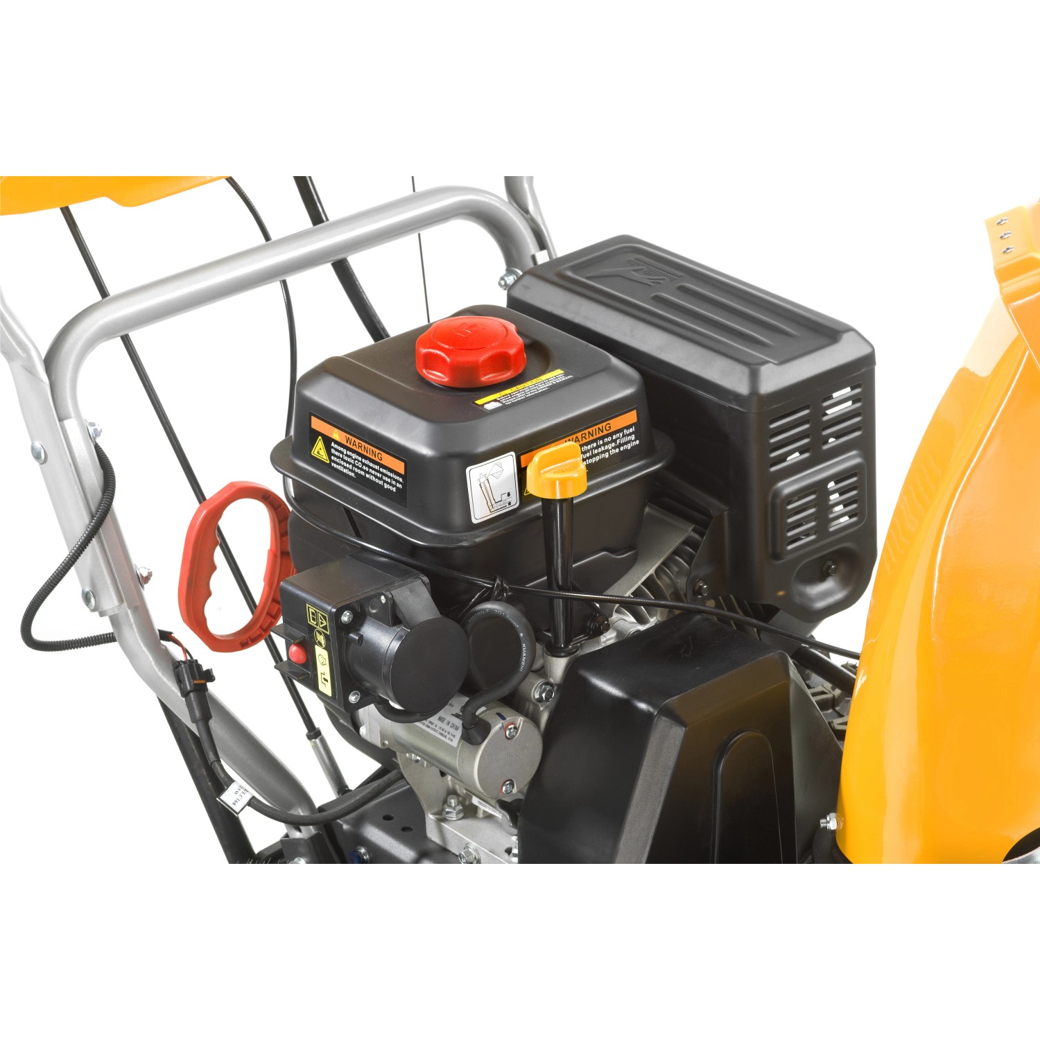 Detailaufnahme des Motors der Stiga Benzin-Schneefräse ST 5266 P TRAC.