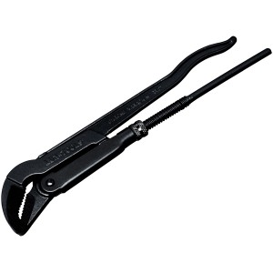 LUX Eckrohrzange 420 mm Comfort, Zange aus Chrom-Vanadium-Stahl für Sanitärarbeiten.