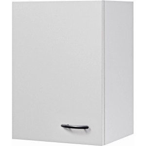 Flex-Well Wito Küchen-Hängeschrank, 40 cm, weiß, mit Griff in Edelstahl-Optik.