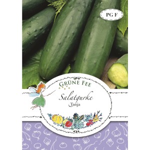 Saatgutpackung Grüne Fee Salatgurke Tanja, samenfest für ca. 15 Pflanzen.