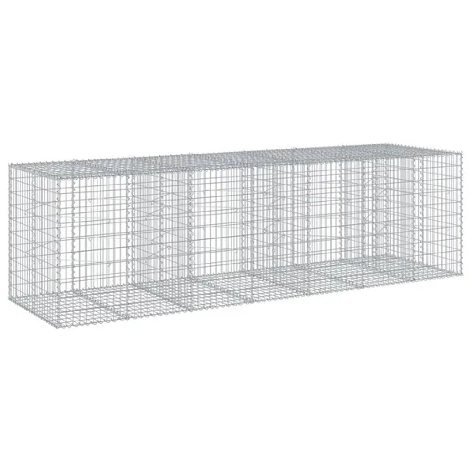 vidaXL Gabione mit Deckel 350x100x100 cm Eisen 2162877
