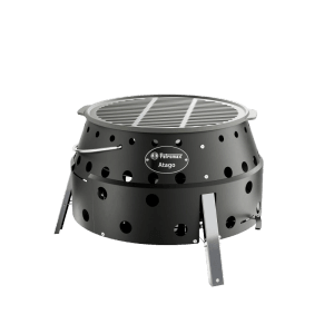 Petromax Atago Gussrost, Edelstahl, Schwarz. Grill, Ofen, Herd und Feuerschale in einem.