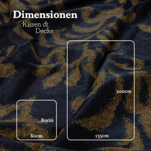 Bestlivings Satin Bettwäsche Ornament Anthrazit/Orange, Größenangabe