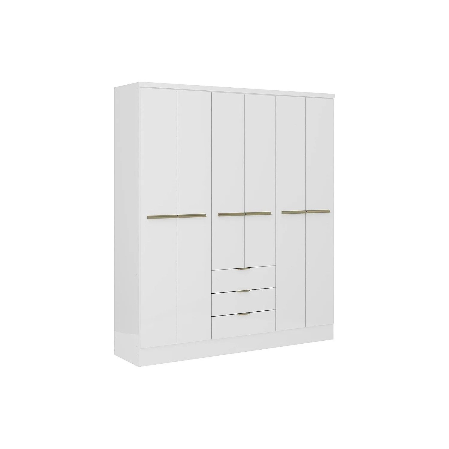 Vente-unique Kleiderschrank Peroli Weiß 180 cm