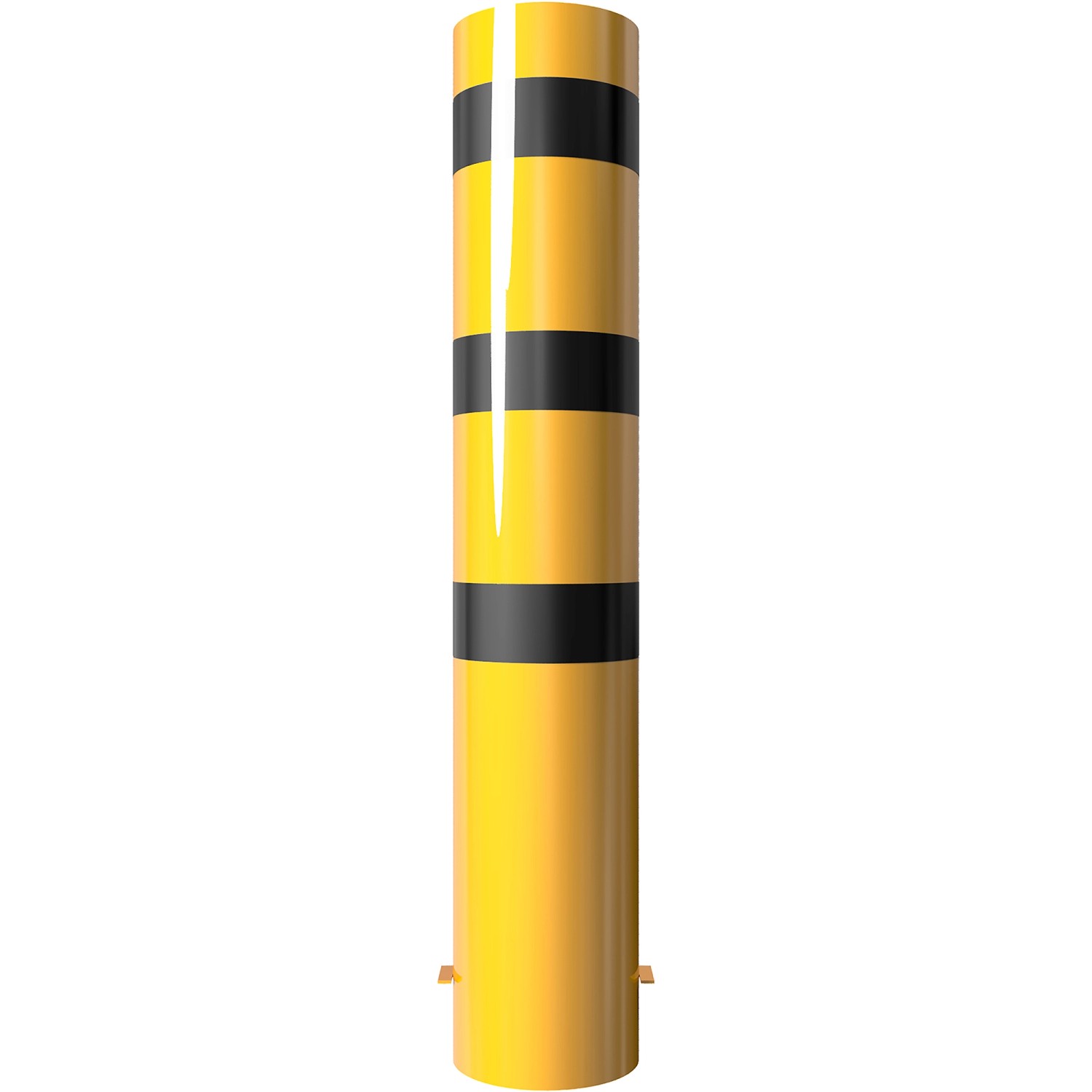 Schake Stahlrohrpoller Einbetonieren Ø 273 mm x 1.500 mm Gelb-Schwarz