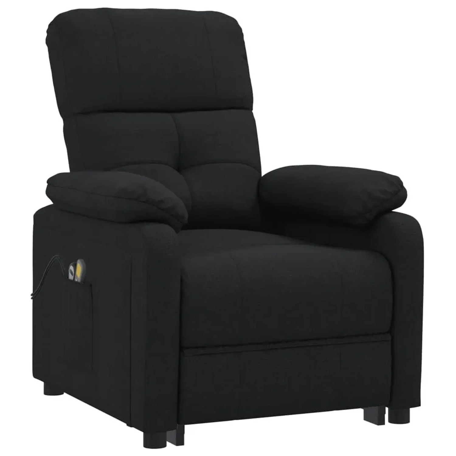 vidaXL Massagesessel Elektrisch Schwarz Stoff 3073814