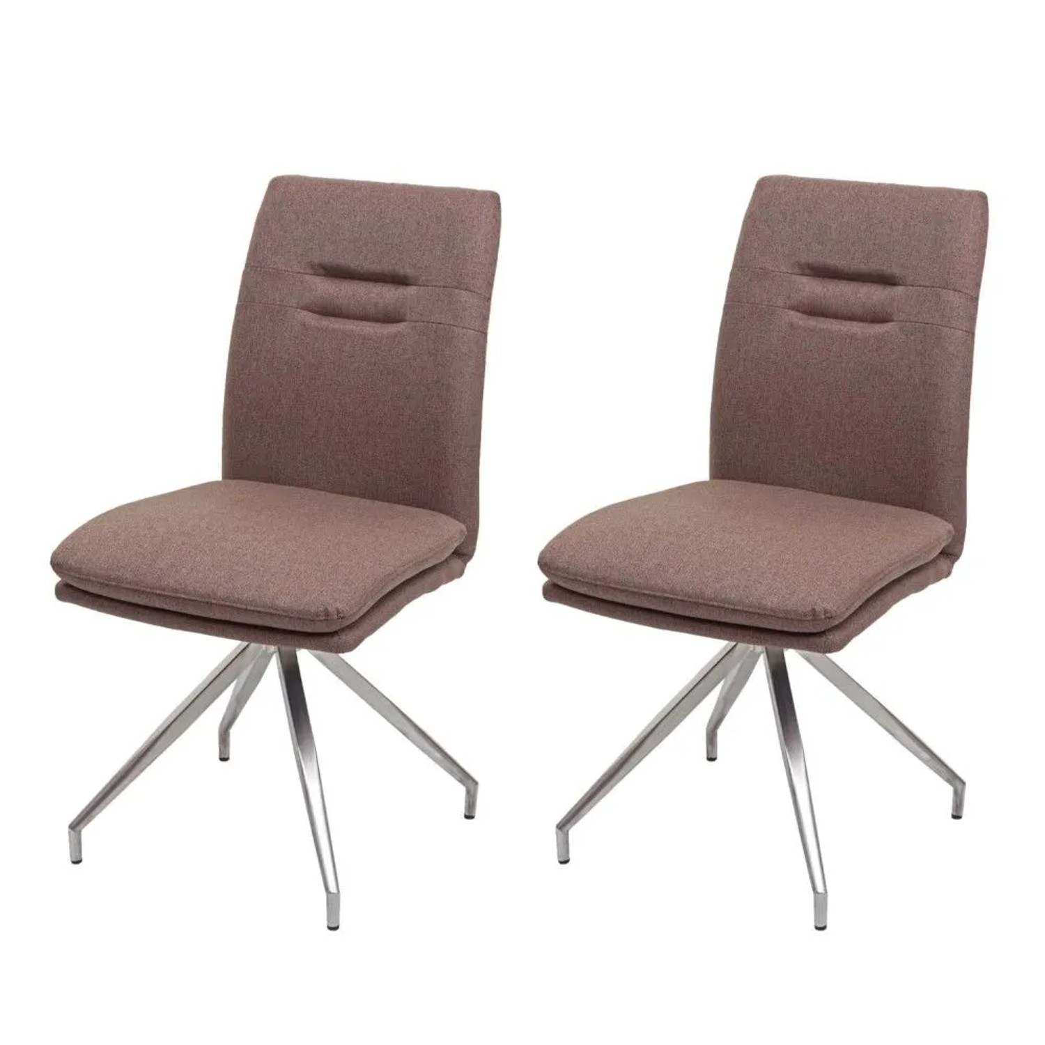 MCW Esszimmerstuhl H70 2er-Set Braun