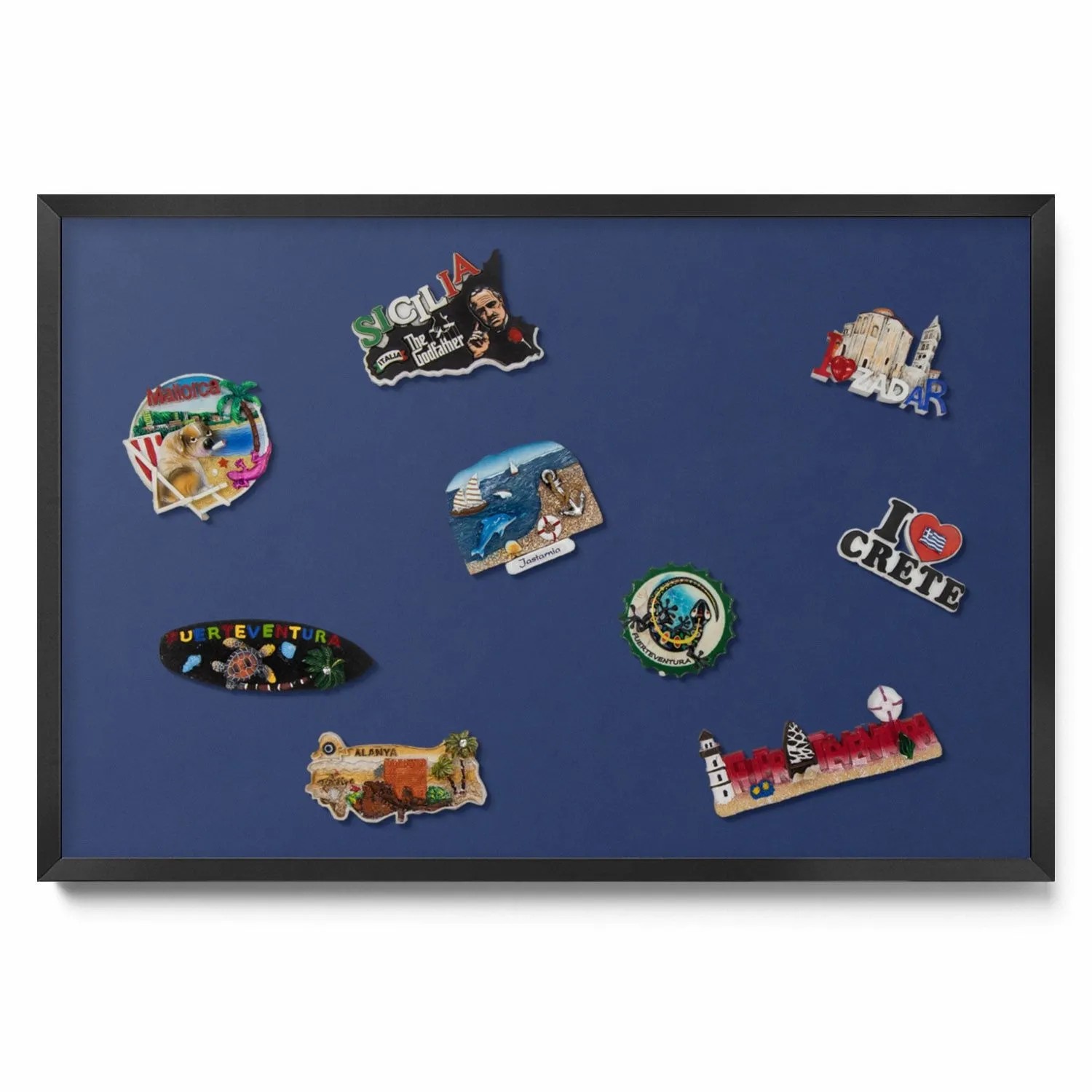 Tulup Magnettafel Bedruckte Magnettafel für die Wand Farbe Marineblau 60x40 günstig online kaufen