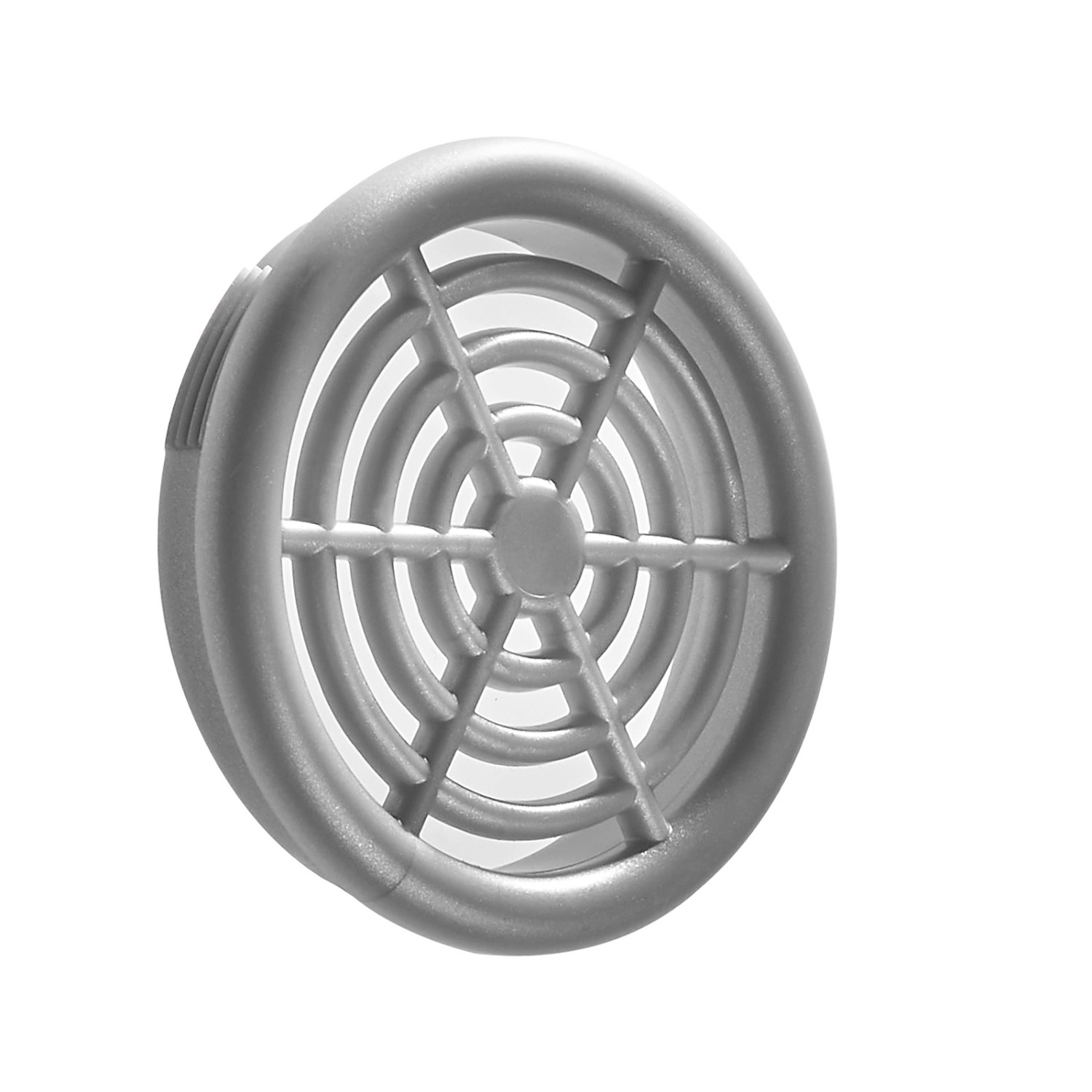 SOTECH 5 Stück Lüftungsrosette Ø48 mm aus Kunststoff Zum Einlassen Silbergrau_2