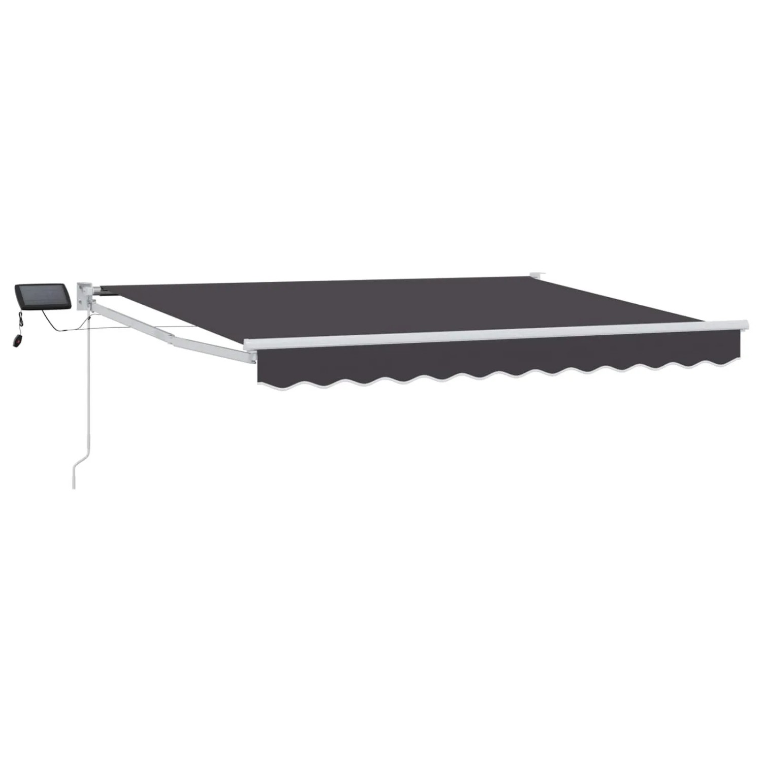 vidaXL Manuelle Gelenkarmmarkise mit LEDs Anthrazit 3 x 2,5 m 3419249