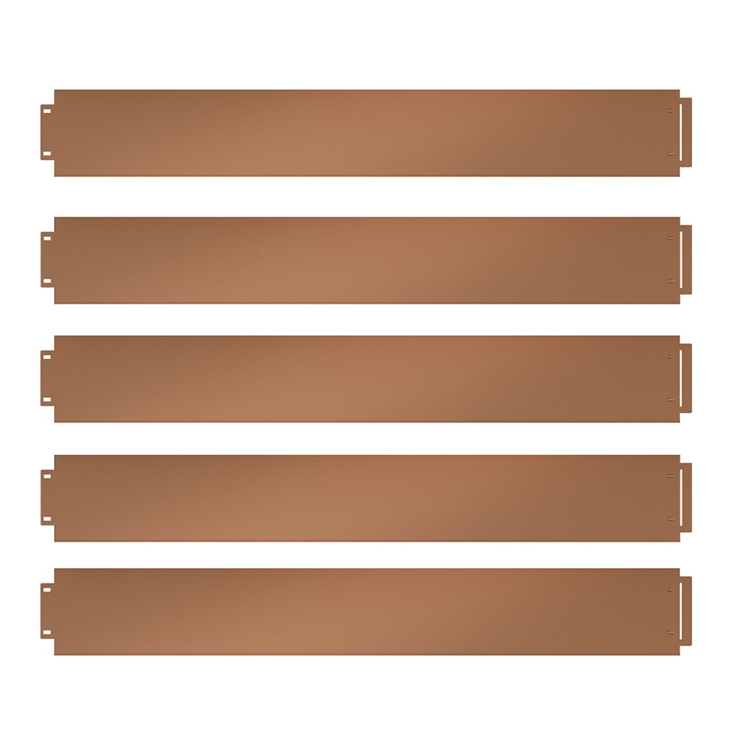 OK-Living Rasenkante Braun 100 x 18 cm 5 Meter günstig online kaufen