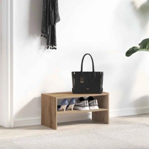 vidaXL Schuhregal Stapelbar Artisan-Eiche 60x30x30,5 cm 858873