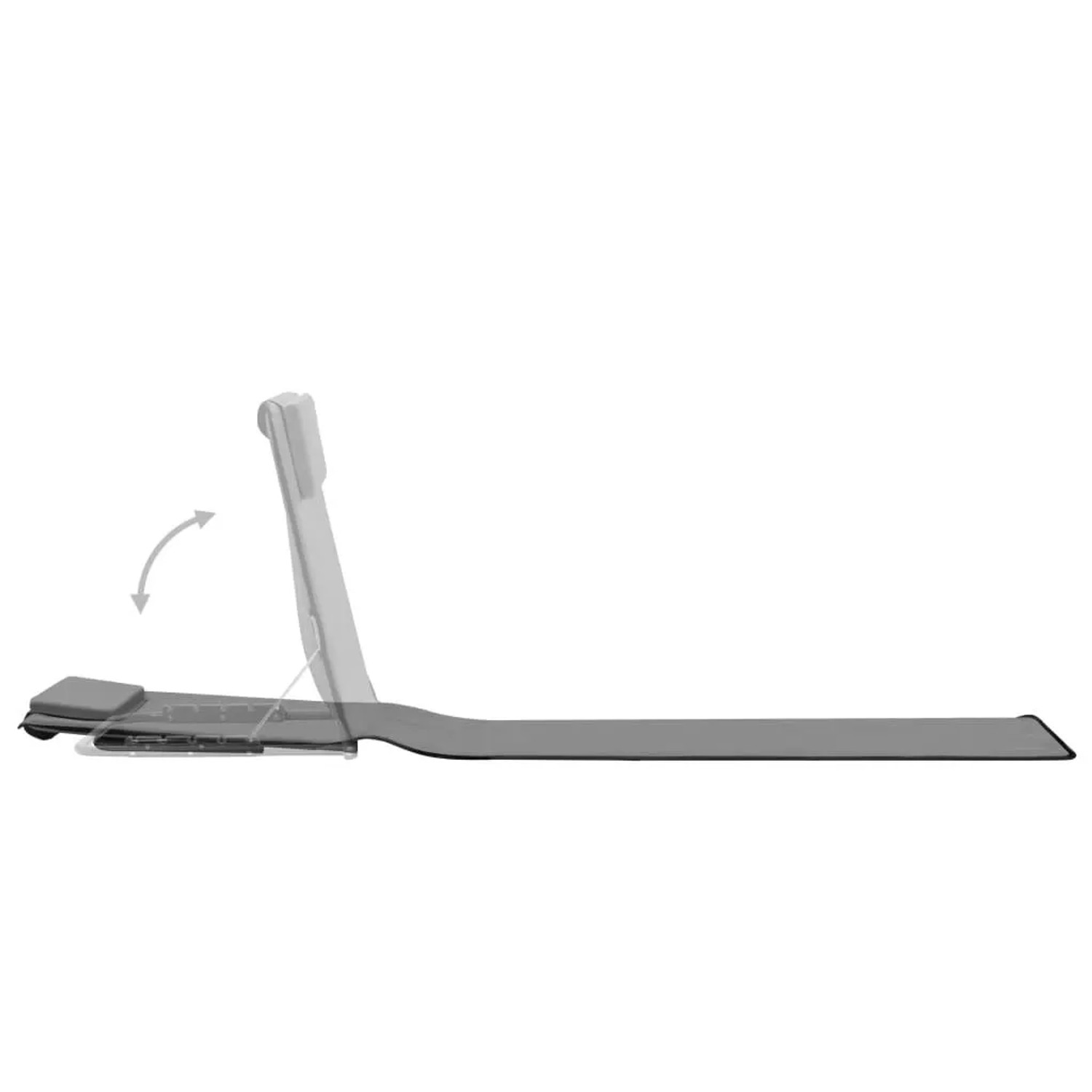 furnicato Klappbare Strandmatte 2 Stk. Stahl und Stoff Grau_6