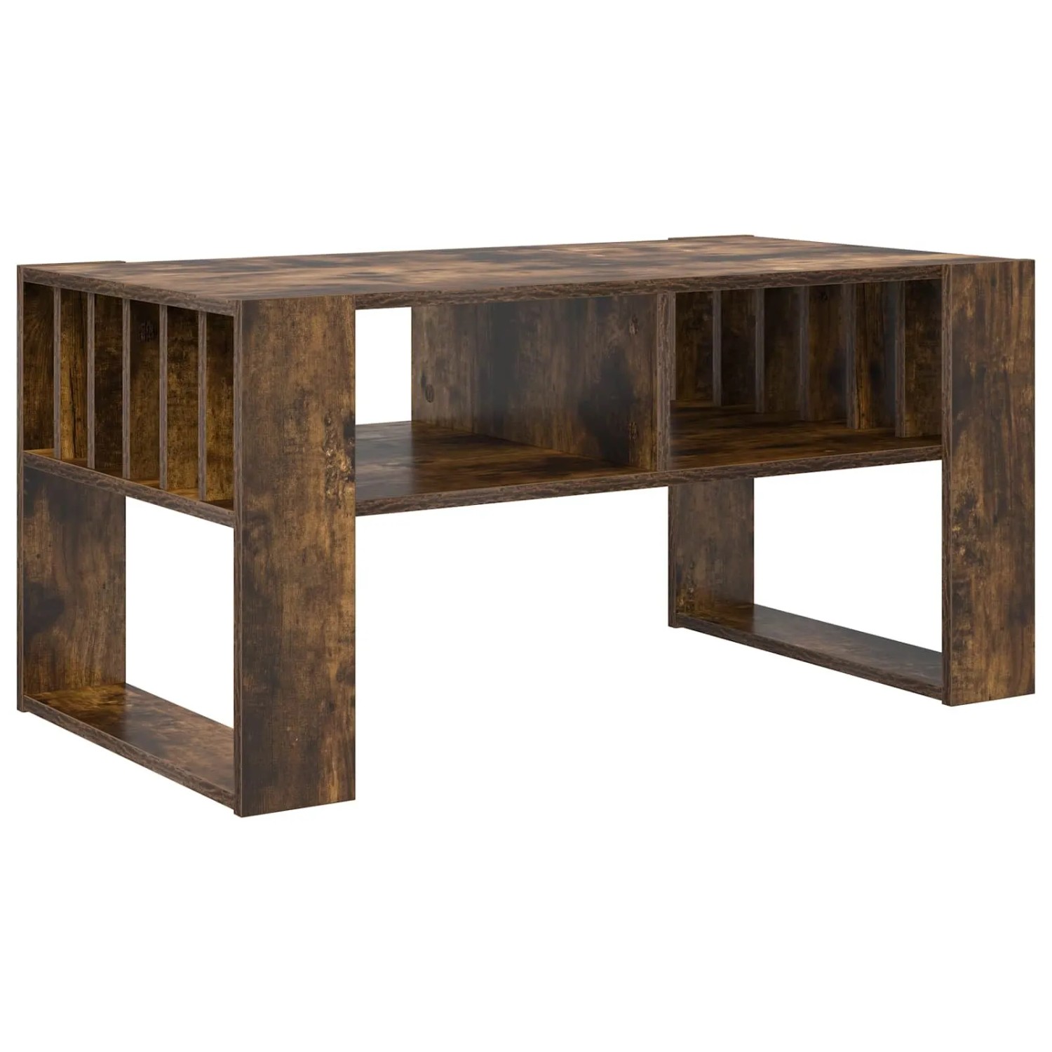 vidaXL Couchtisch Geräucherte Eiche 92 x 49,5 x 45 cm Holzwerkstoff 8000112 günstig online kaufen