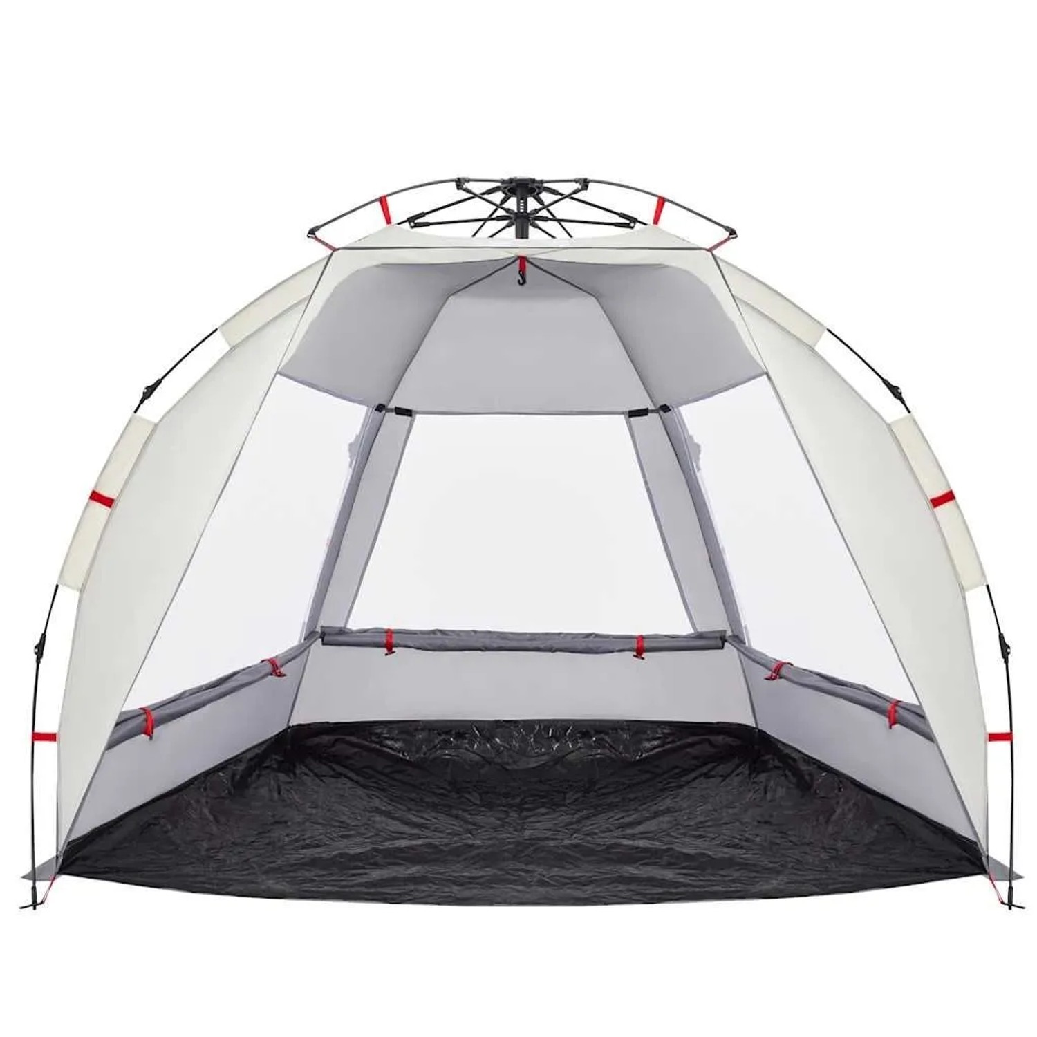 vidaXL Strandzelt 2 Personen Grau Quick Release Wasserdicht 4005292_5