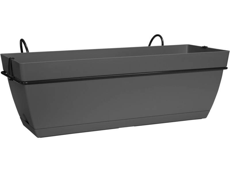 Florus PARIS Geländertopf 50 cm · Anthrazit – Produktbild 1 von 2