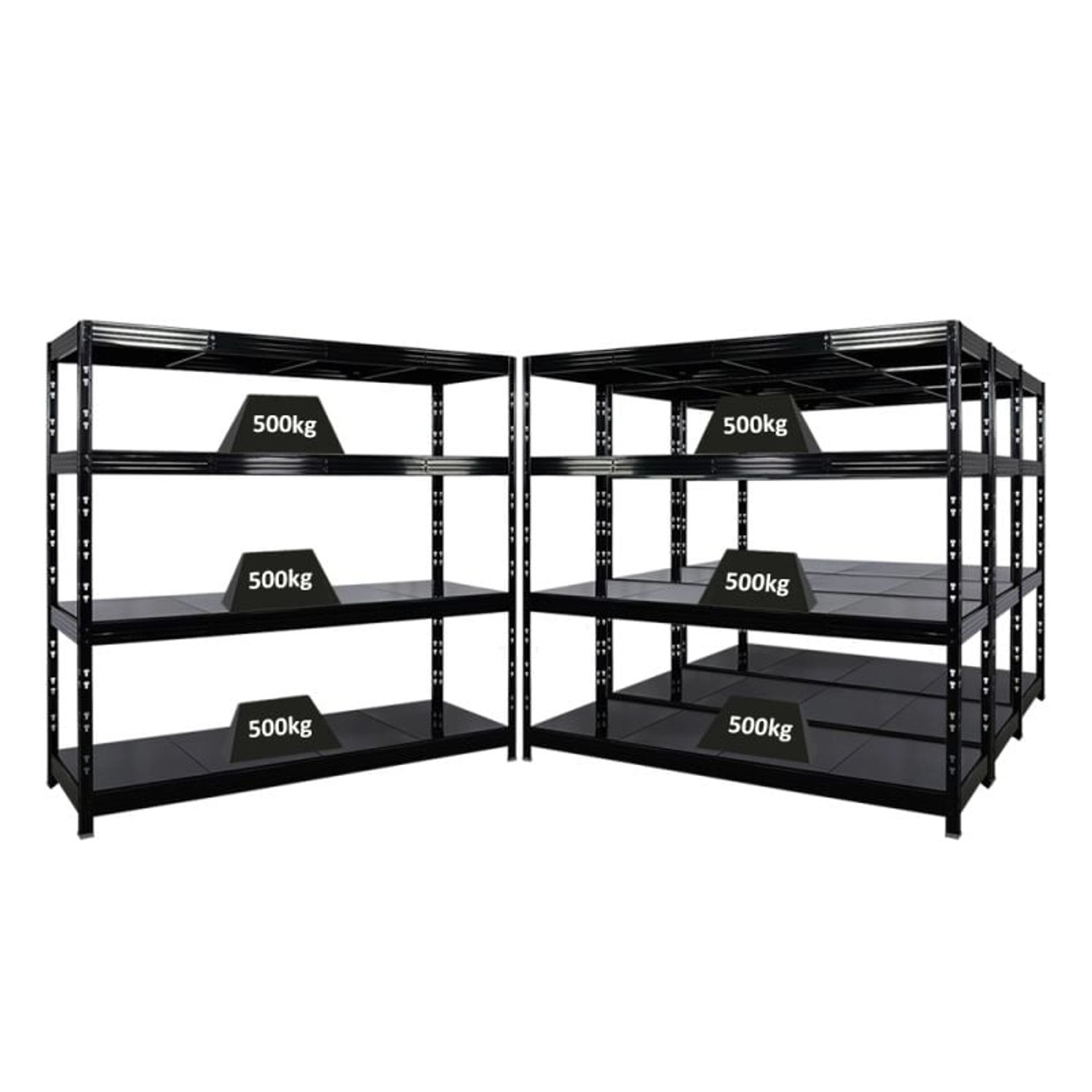 PROREGAL Mega Deal 4x Profi Schwerlastregal Rhino HxBxT 180x200x60cm 4 Stah günstig online kaufen