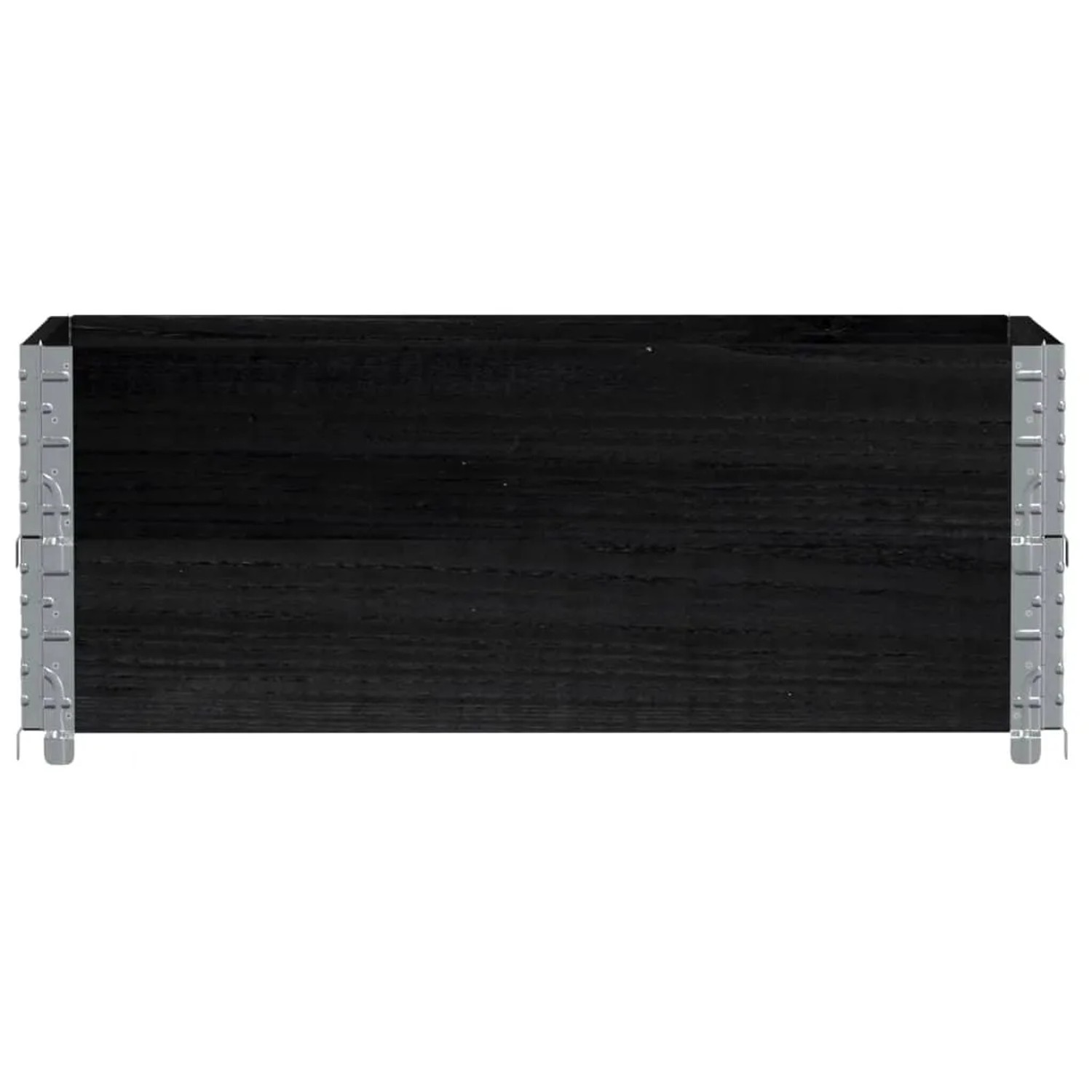 vidaXL Pflanzkisten Schwarz 100x50 cm Massivholz Kiefer 2098479