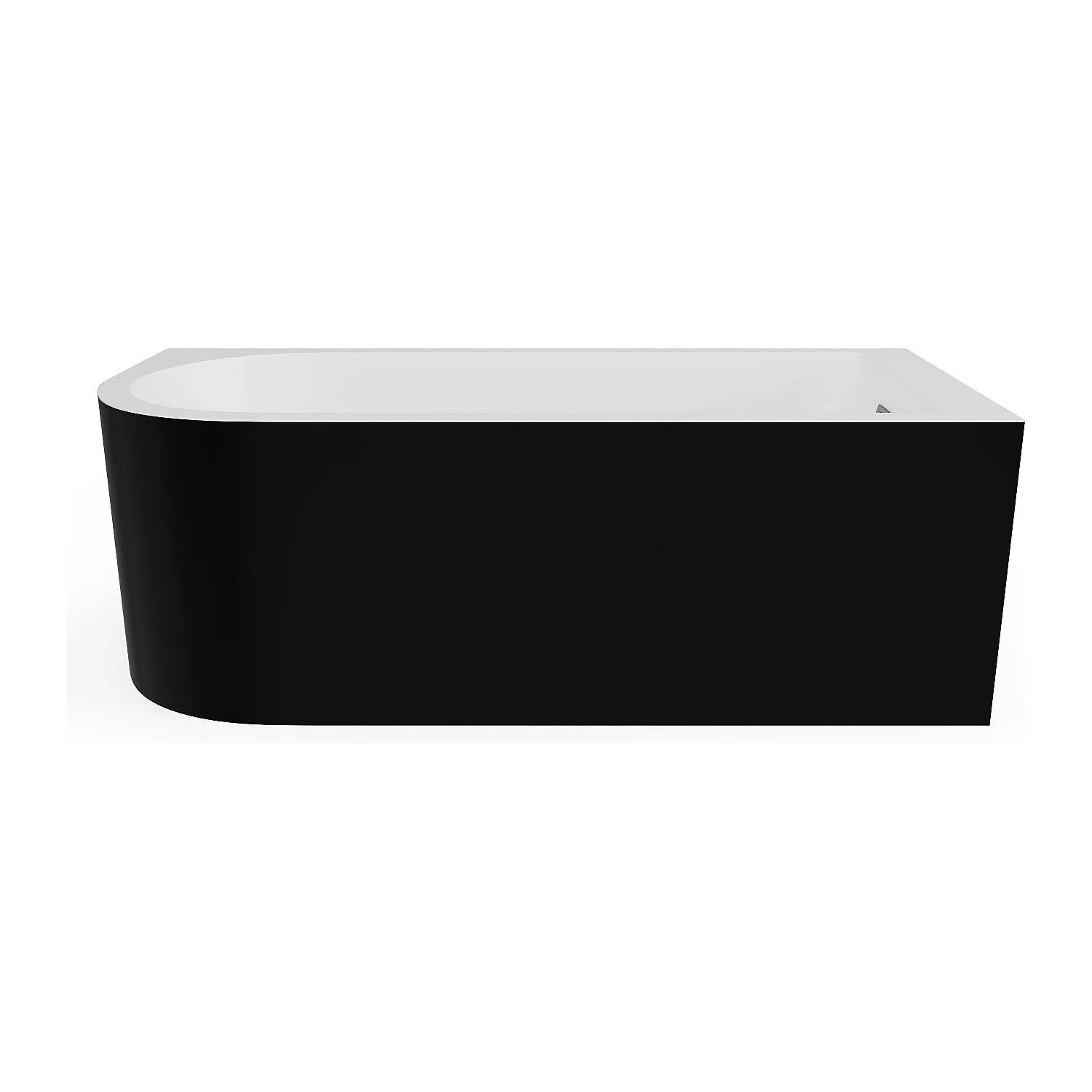 Vente-unique Badewanne Standard Anika Schwarz 150 cm