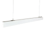 Weiße LUXULA LED Büroleuchte, 30W, 3600lm, CCT, dimmbare Pendelleuchte für Büro und Arbeitszimmer.