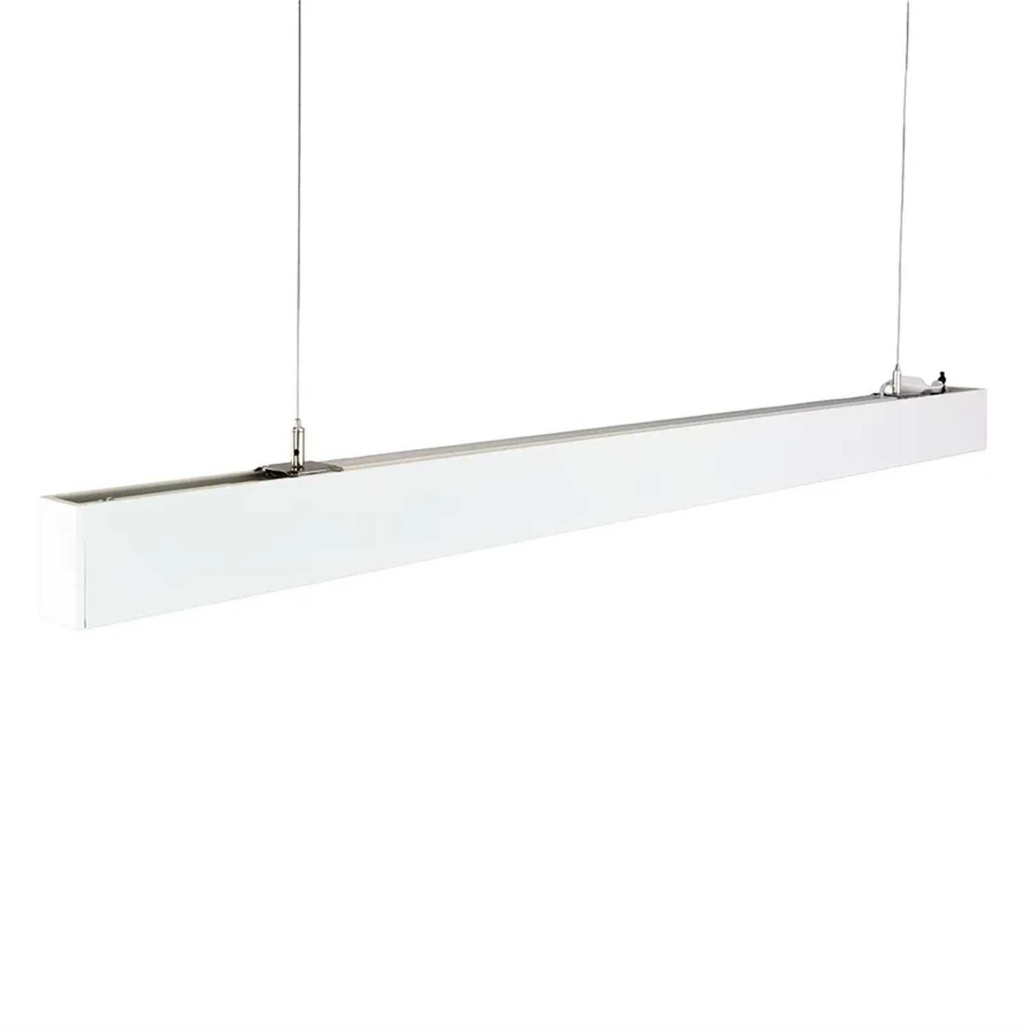Weiße LUXULA LED Büroleuchte, 30W, 3600lm, CCT, dimmbare Pendelleuchte für Büro und Arbeitszimmer.