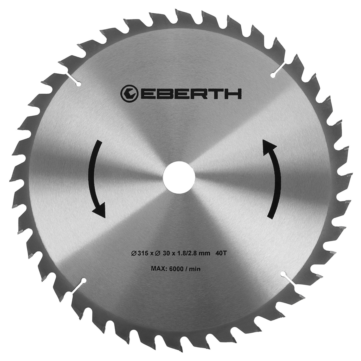 EBERTH Kreissägeblatt 315mm Durchmesser 30mm Bohrung 2,8mm Schnittbreite günstig online kaufen